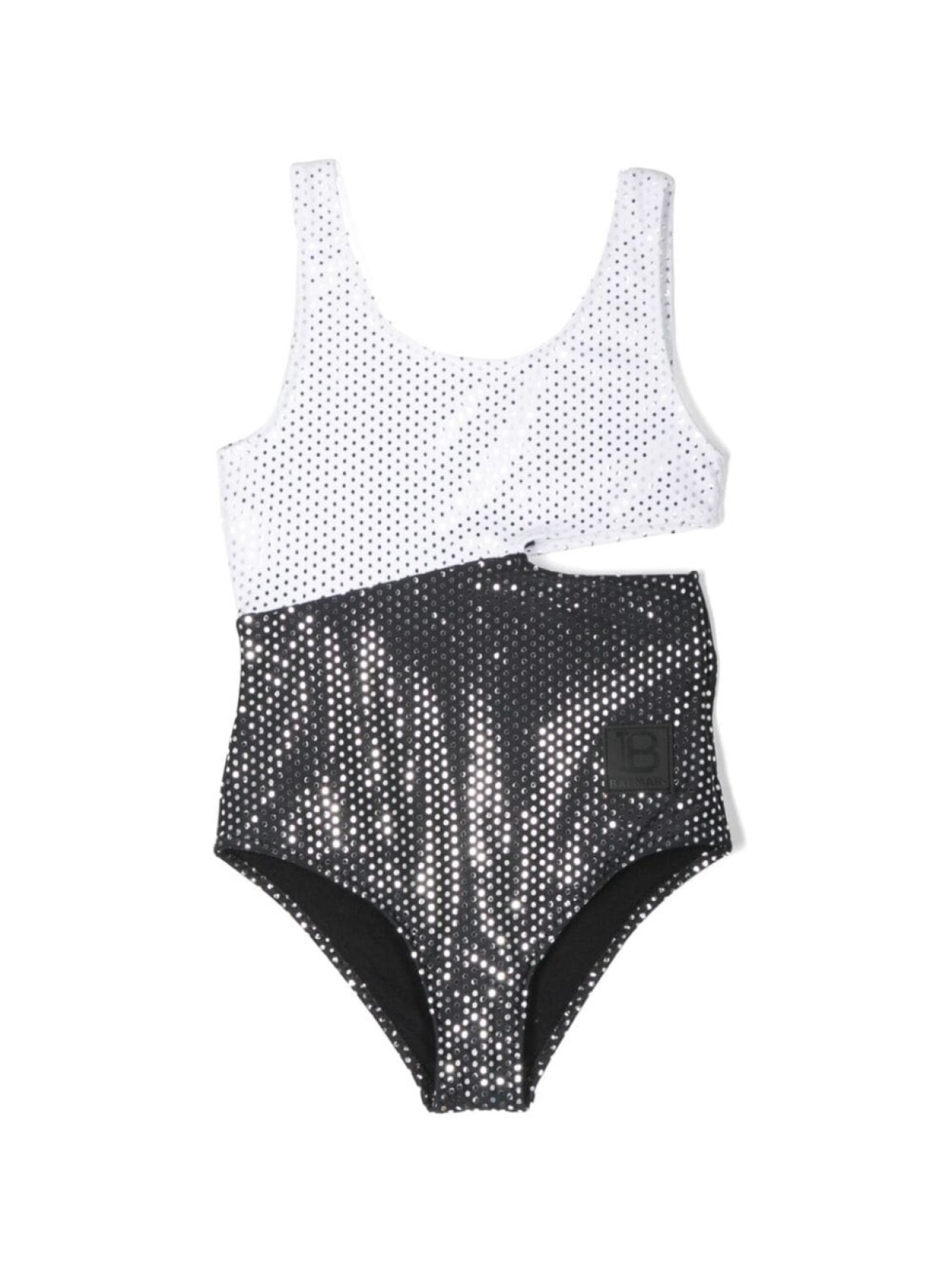 

Balmain Kids купальник в горох, белый