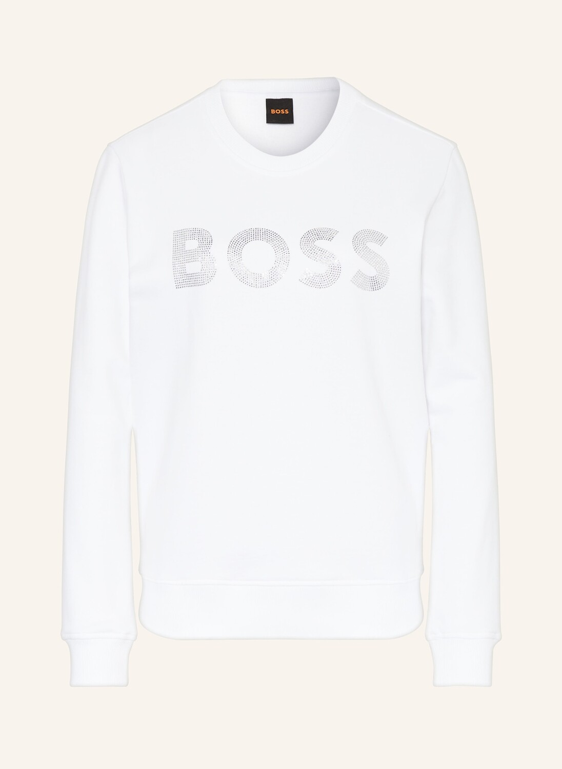 

Толстовка ebossa с драгоценными камнями BOSS, белый