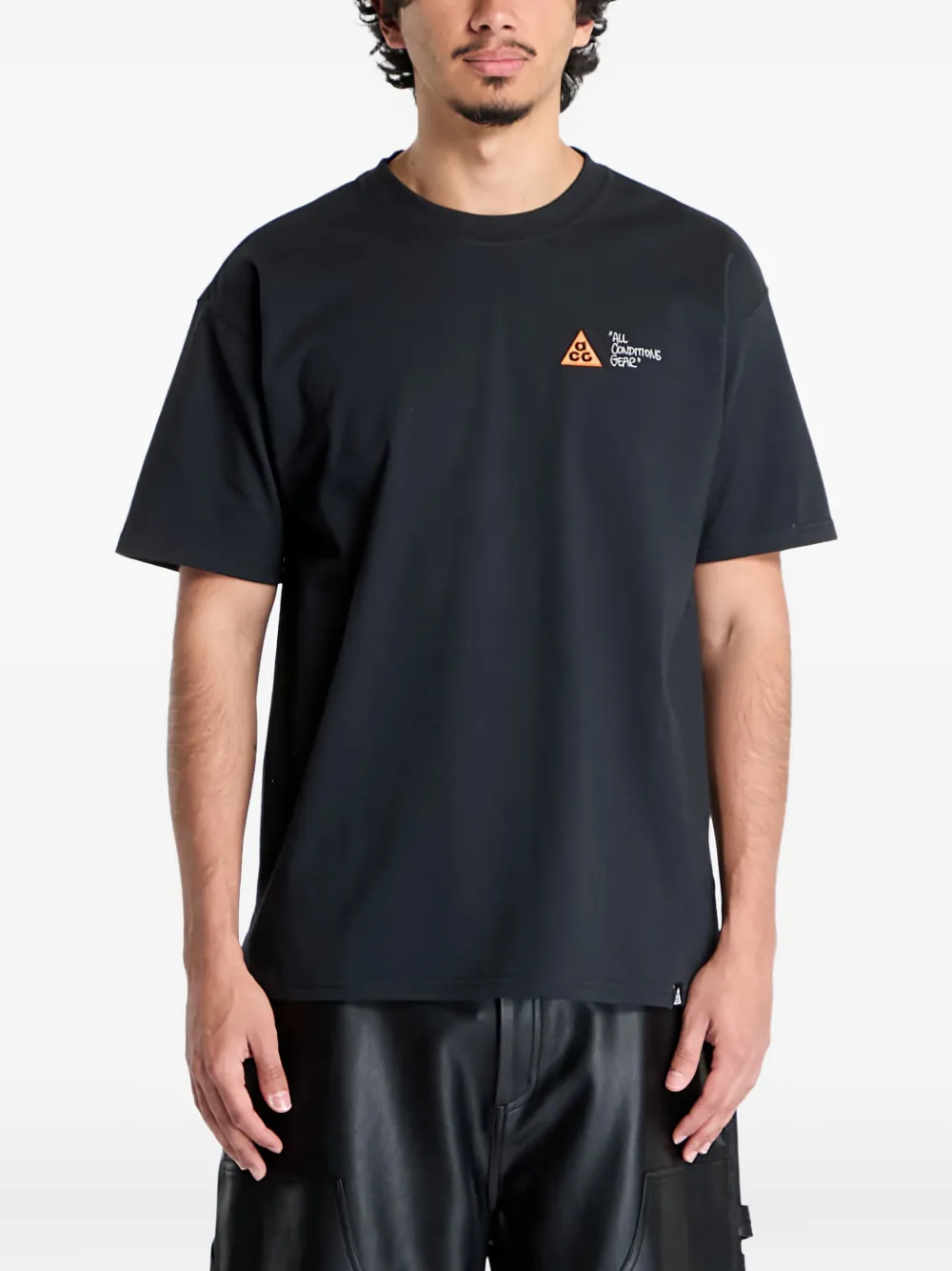 Футболка Dri-fit с графичным принтом Nike, черный — фото 3