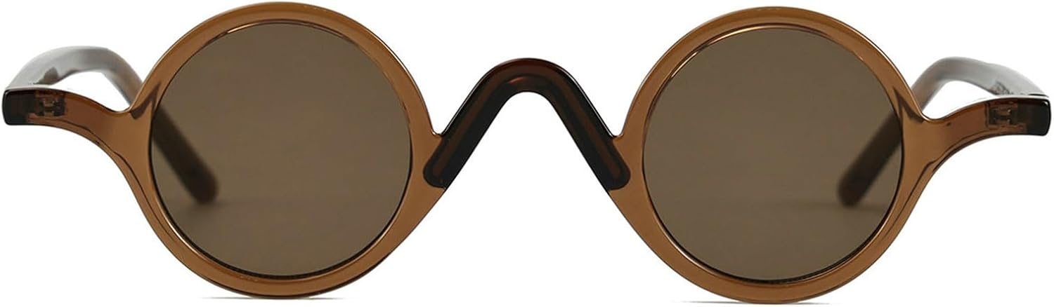 

Винтажные маленькие круглые роскошные солнцезащитные очки Willochra для женщин и мужчин, модные в стиле 90-х, забавные овальные панк-очки, трендовые солнцезащитные очки с защитой от УФ-излучения UV400, C4