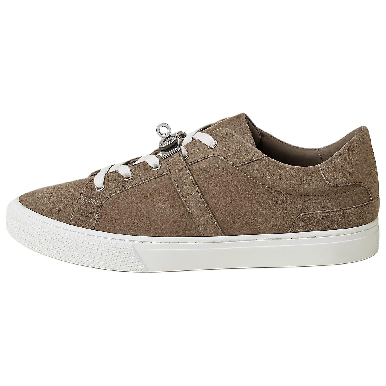 

HERMES Кроссовки для скейтбординга Day Low Top, бежевые, мужские