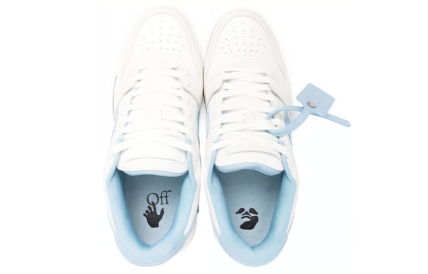 Кроссовки мужские Off-White Out Of Office, белый / голубой / зеленый — фото 3