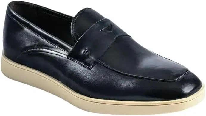 Лоферы кожаные Belvedere Maurizio Navy