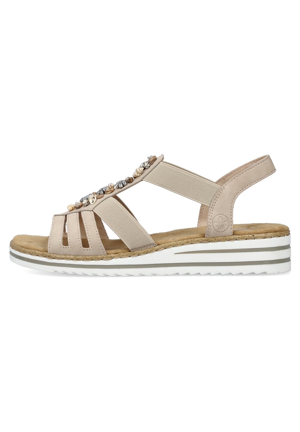 

Босоножки на танкетке Rieker, цвет beige