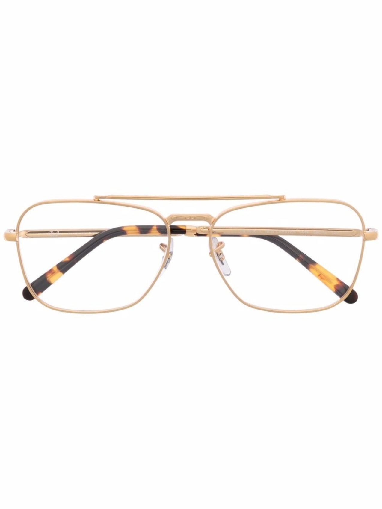 

Ray-Ban солнцезащитные очки-авиаторы, золотой