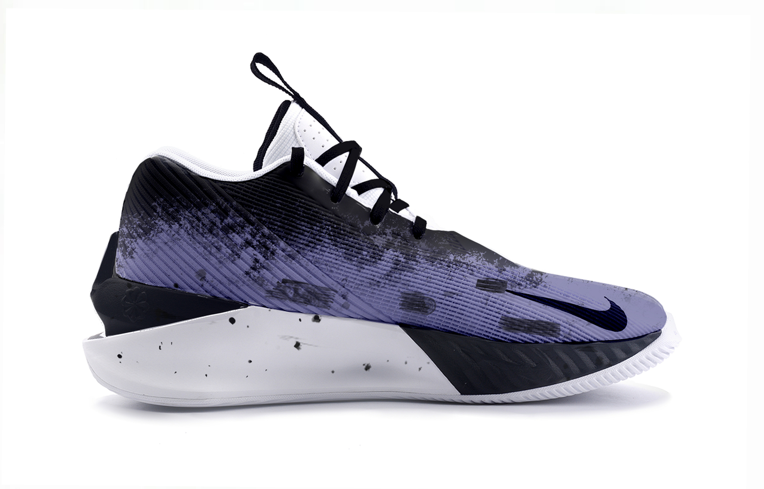 G.T. Jump Academy Phantom Moon высокие баскетбольные кроссовки мужские purple Nike, черный фиолетовый — фото 3