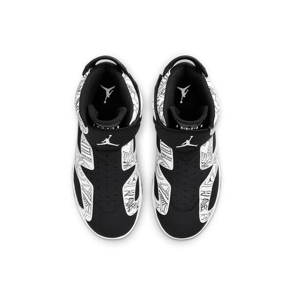 Кроссовки 6 ретро little flex se Air Jordan, черный — фото 4