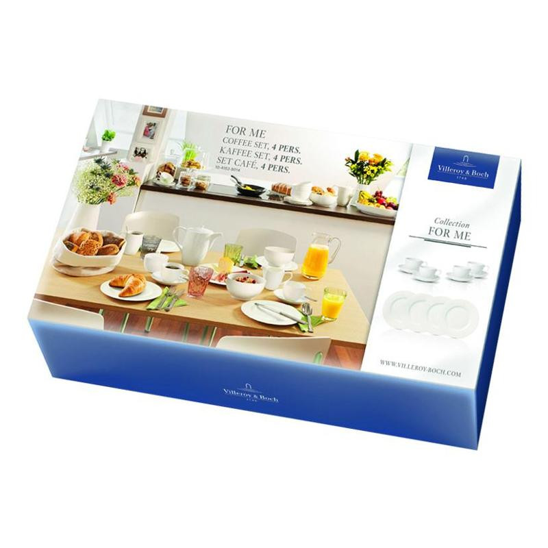 

Белый кофейный сервиз For Me на 4 персоны, 12 предметов Villeroy & Boch, белый