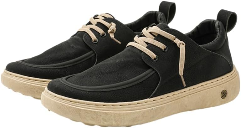 

Мужские повседневные туфли в стиле ретро большого размера из мягкой кожи - удобные и легкие, с приятной на ощупь текстурой и элегантным дизайном, с мягкой внутренней подкладкой Clolinde, черный