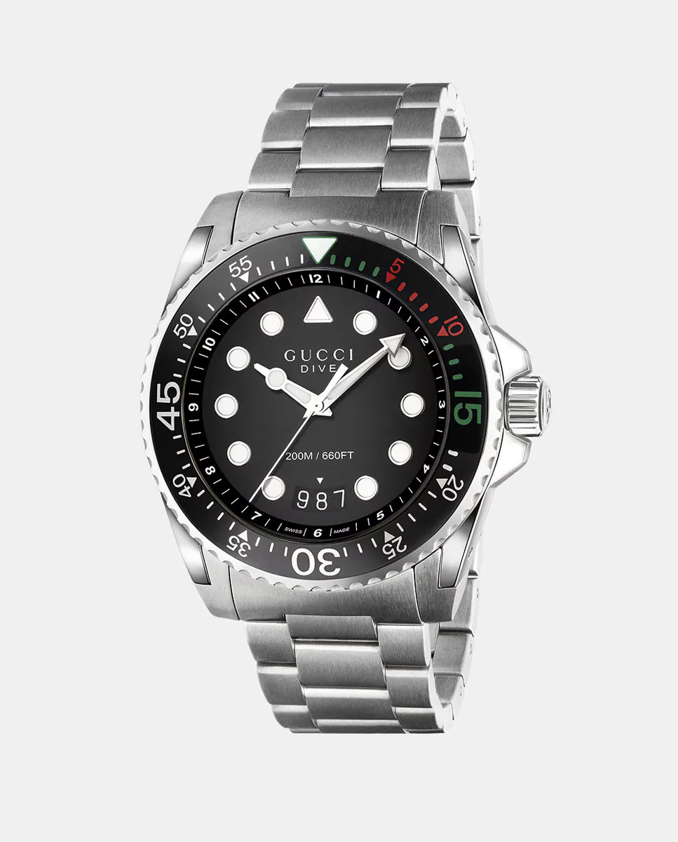 

Gucci Dive YA136208 стальные мужские часы, серебряный