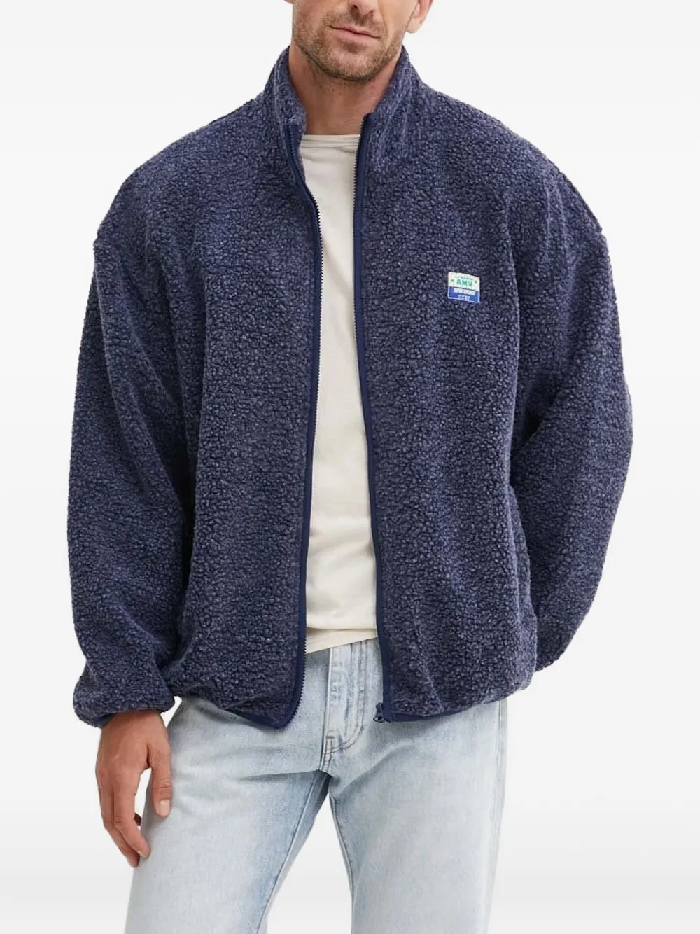 

Флисовая куртка на молнии American Vintage, синий