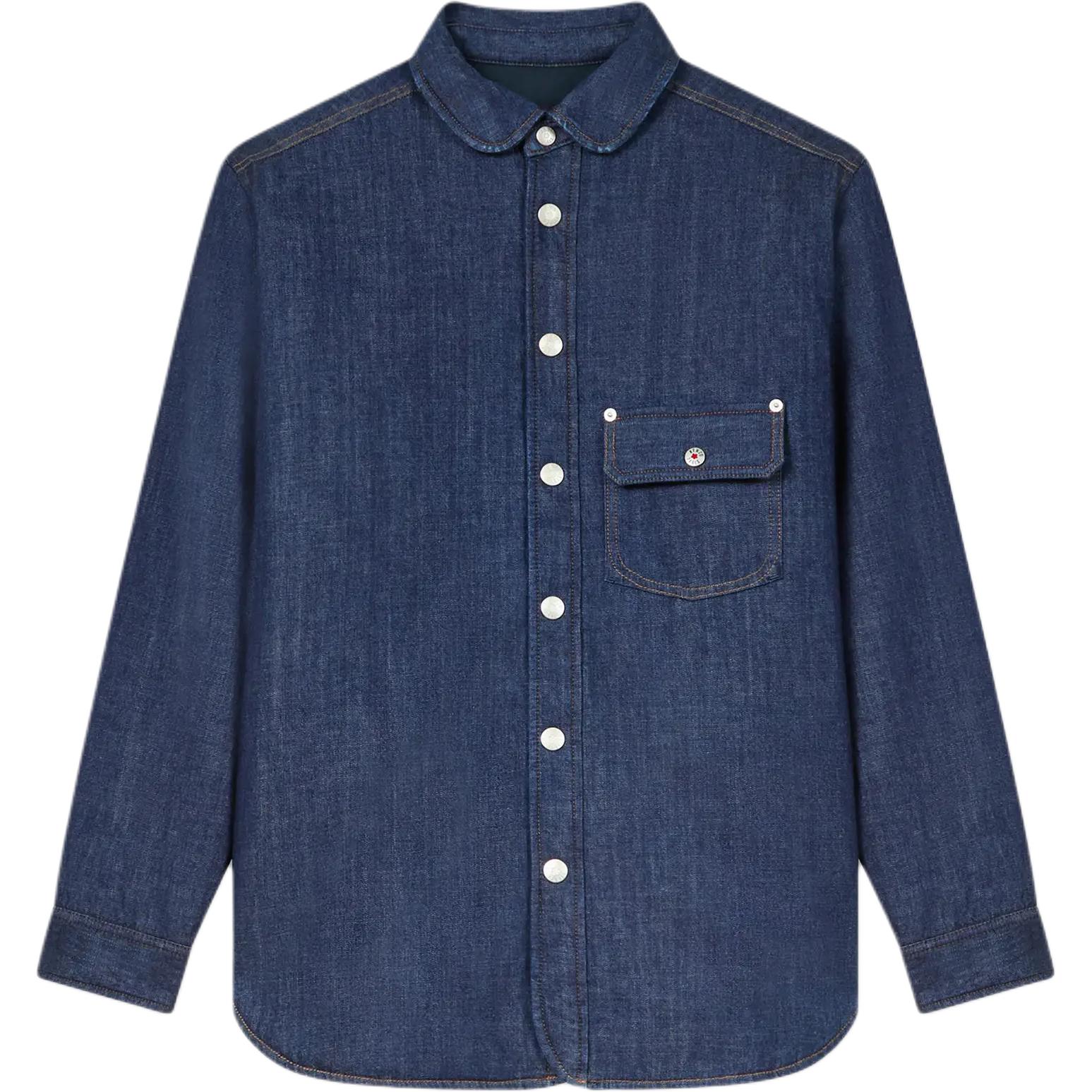 

KENZO Стёганая японская джинсовая рубашка, Blue