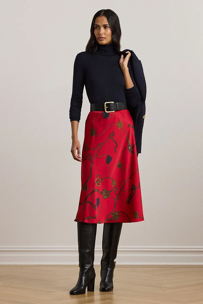 

Юбка Lauren Ralph Lauren, красный