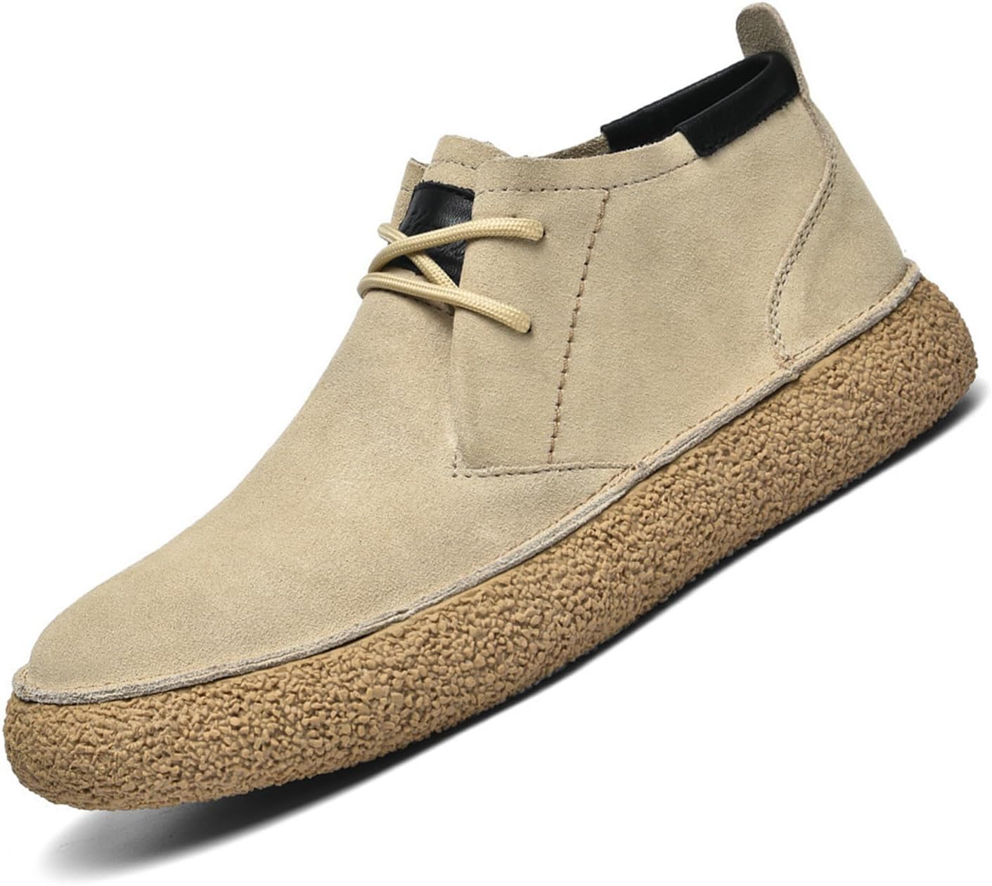 

Мужские замшевые ботинки DirraBra с шнуровкой, десертные чукка, модные повседневные с круглым носком, на платформе, стильные, удобные, высокие, водонепроницаемые, для походов и работы, хаки