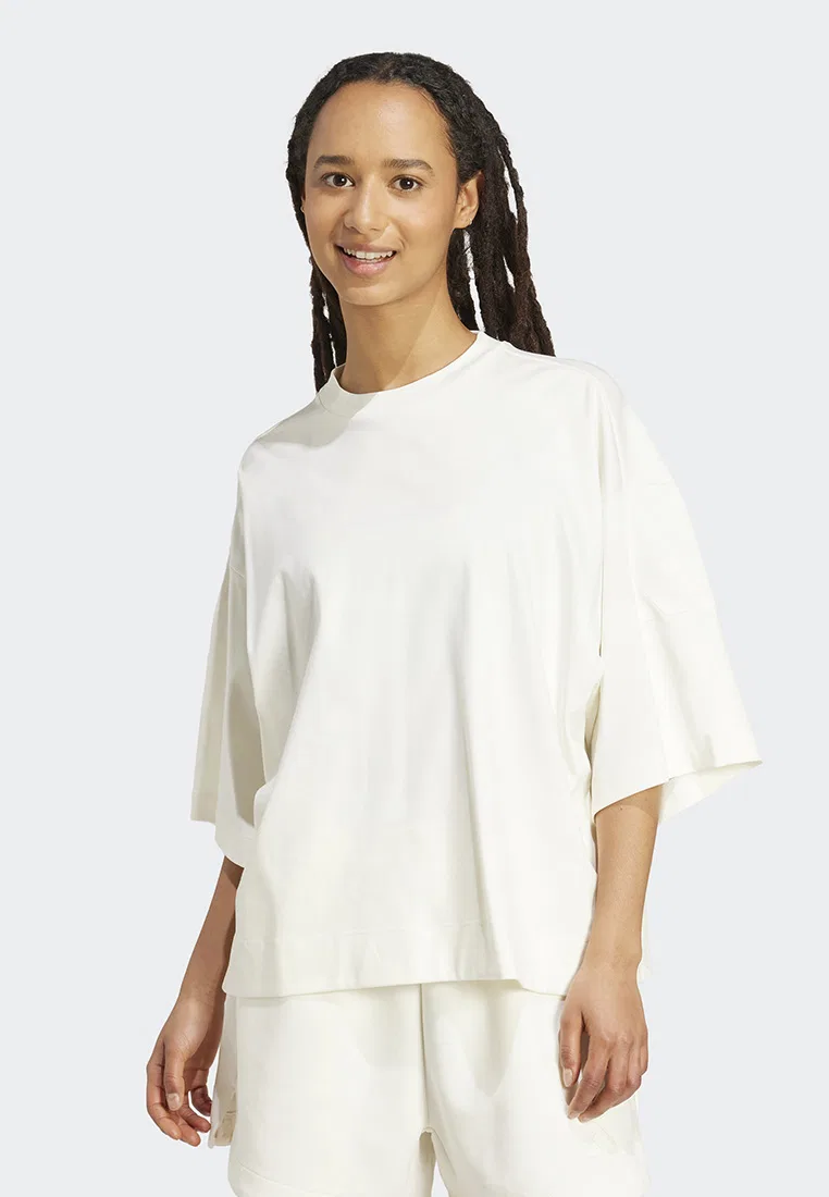 Футболка свободного кроя, Soft Lux Adidas, белый