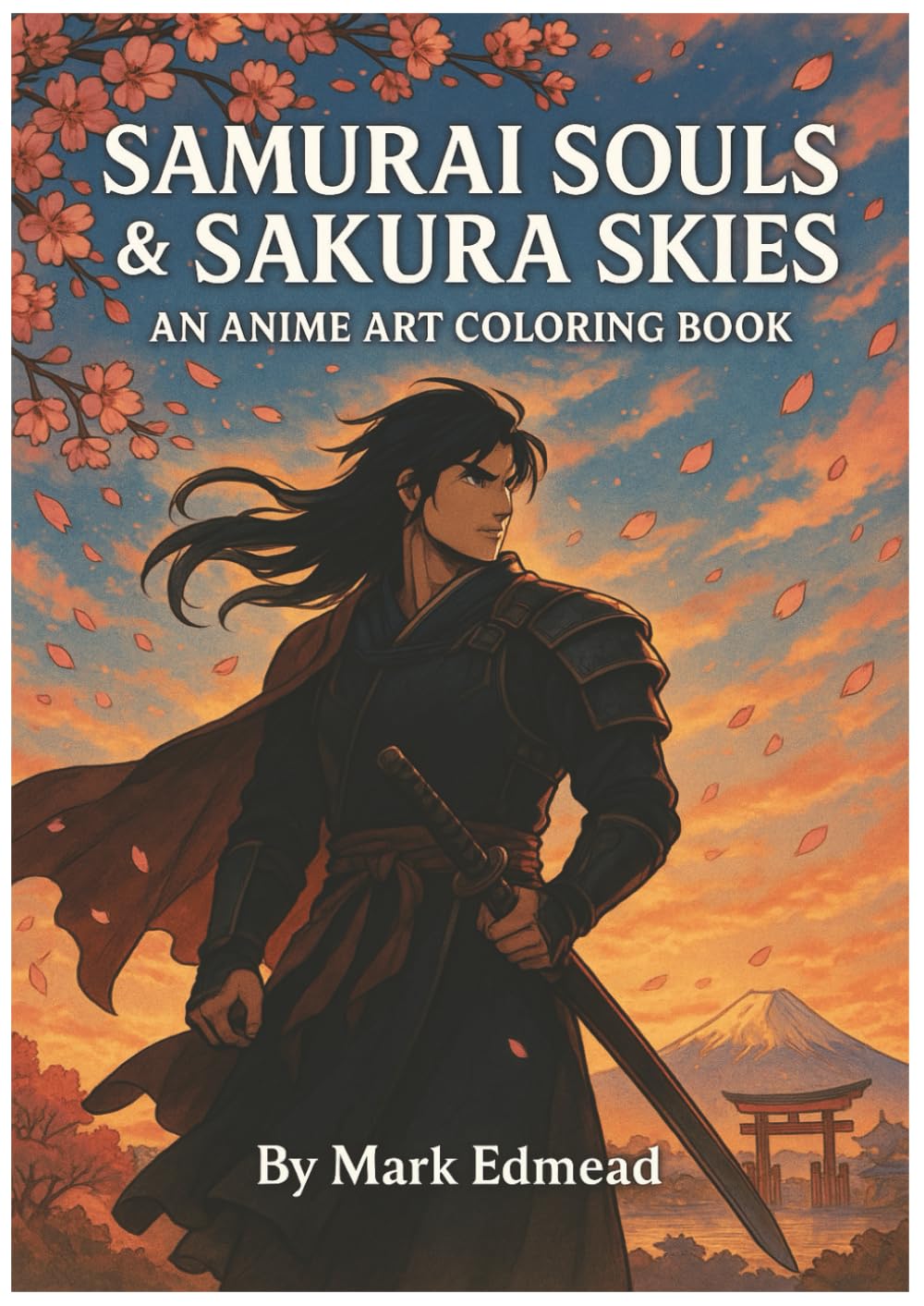 

Samurai Souls & Sakura Skies: An Anime Art Coloring Book (Independently published)