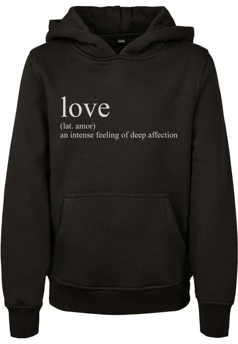 

Толстовка с капюшоном MisterTee "MisterTee Men's Kids Love Definition Hoody", черный