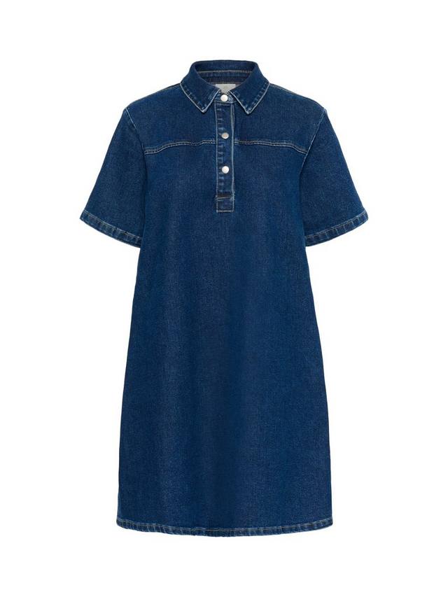 

Платье-рубашка из джинсовой ткани sandra KAFFE, цвет Medium Blue
