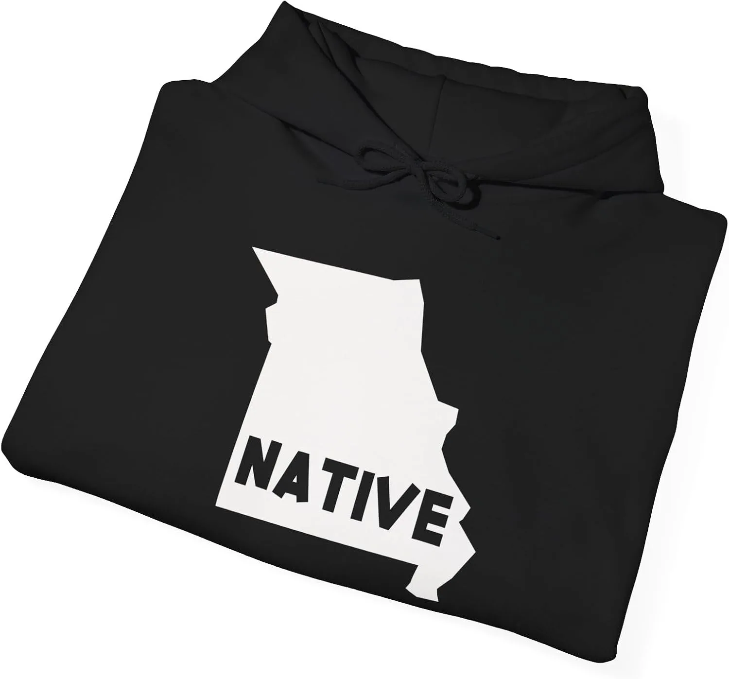 Толстовка с капюшоном Missouri Native State Map Home Hometown Love Hoodie Unisex Heavy Blend Hooded Sweatshirt GENERIC, черный — фото 4