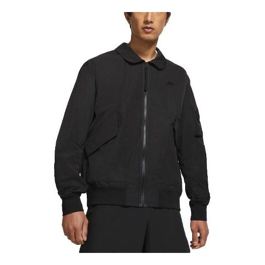 

Куртка Nike Sportswear Woven lapel Solid Color Sports Jacket Black, черный