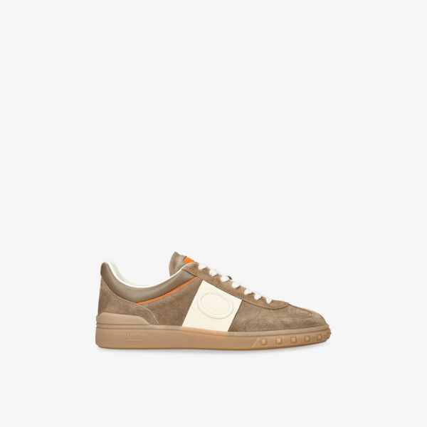 

Кроссовки Valentino Garavani Upvillage замшевые низкие, бежевый
