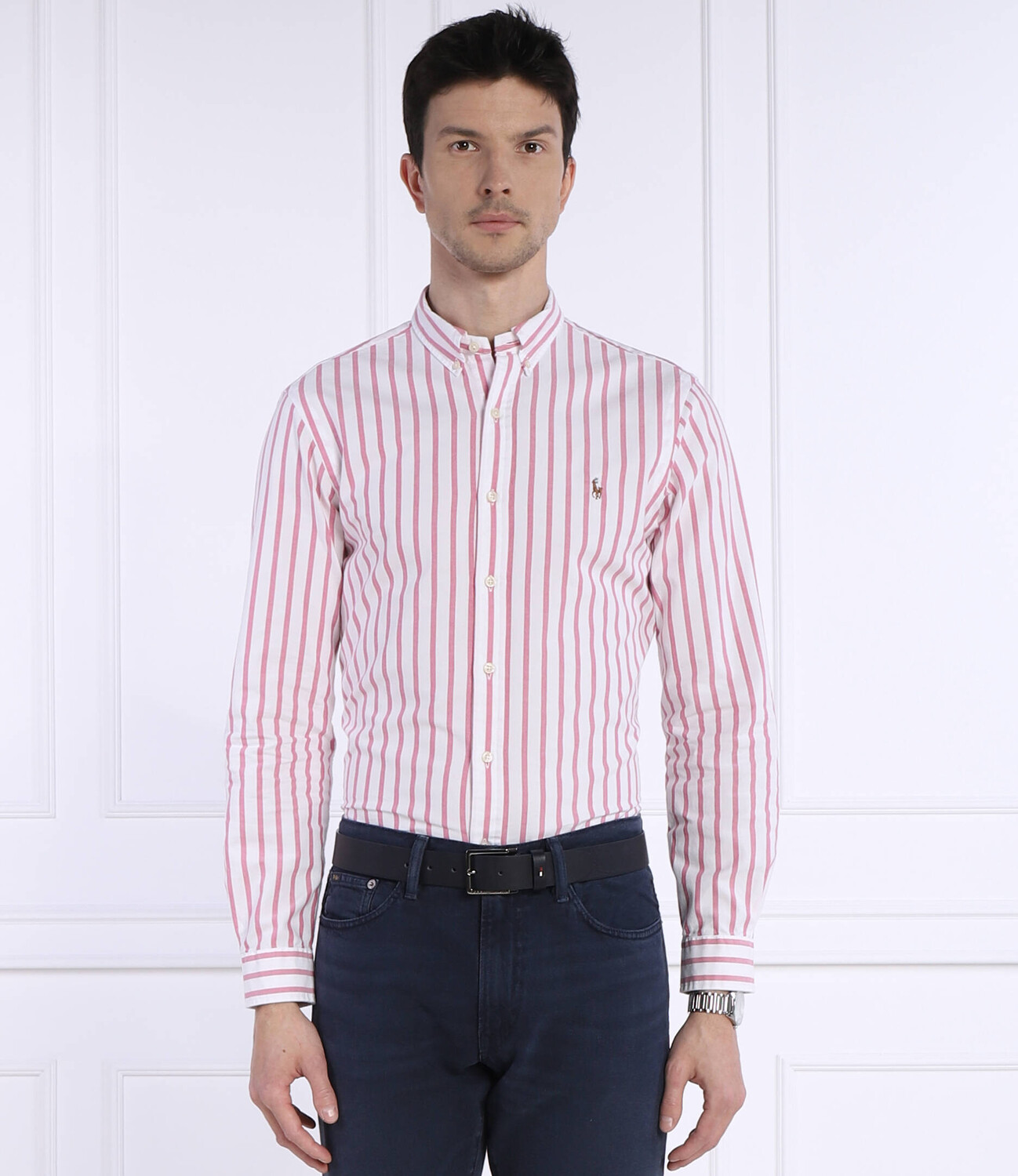 Рубашка POLO RALPH LAUREN Slim Fit, роза — фото 3
