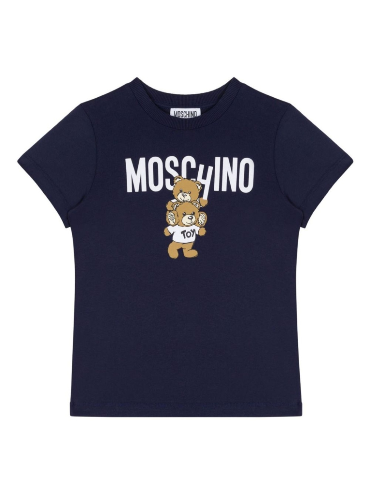 

Moschino Kids футболка с графическим принтом, синий