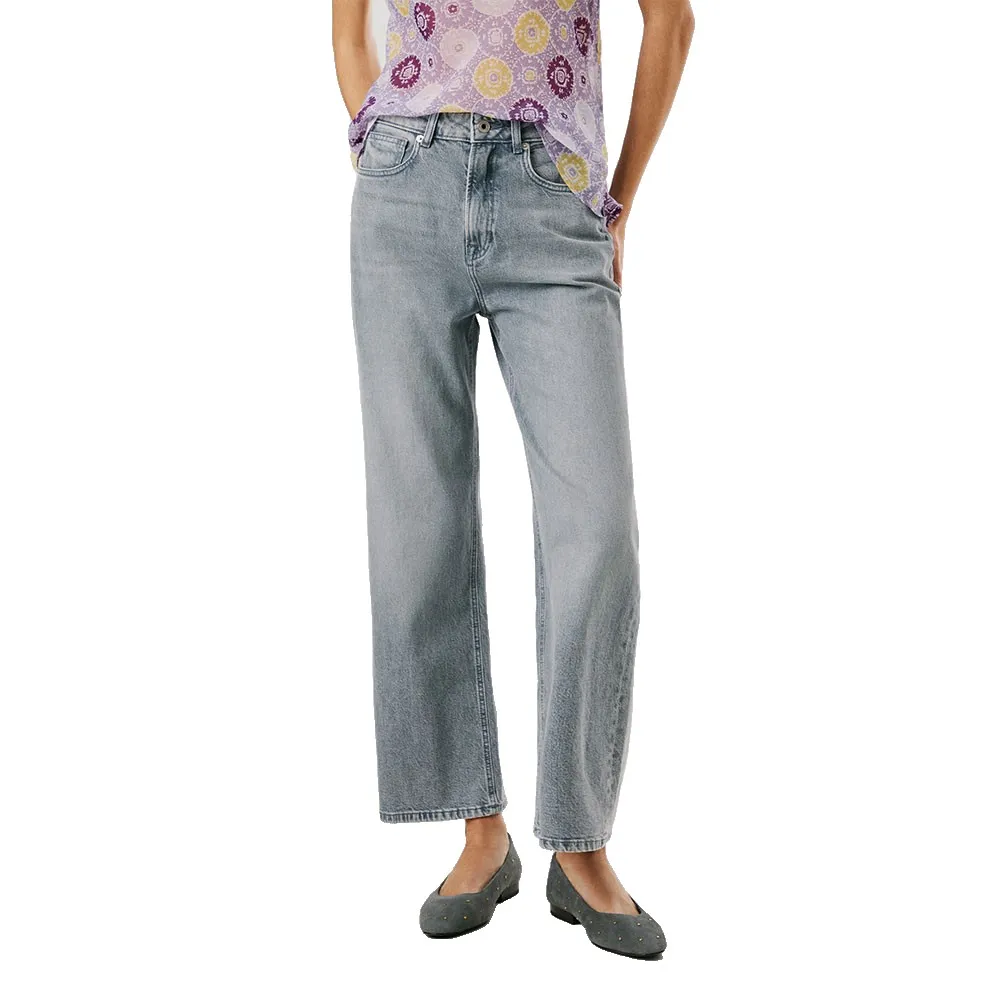 

Джинсы Pepe Lexa Straight high waist, серый