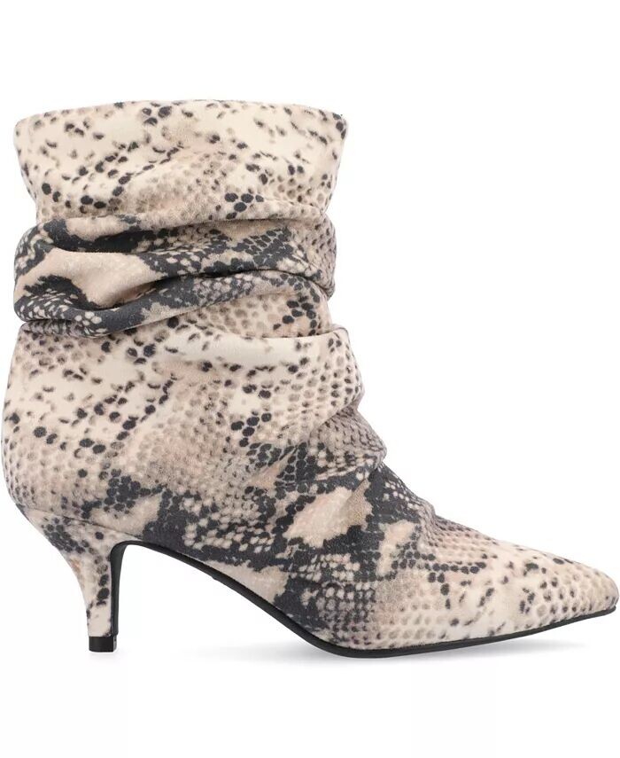 Женские ботильоны Jo Slouchy Kitten Heel Dress Booties Journee Collection, мультиколор — фото 2