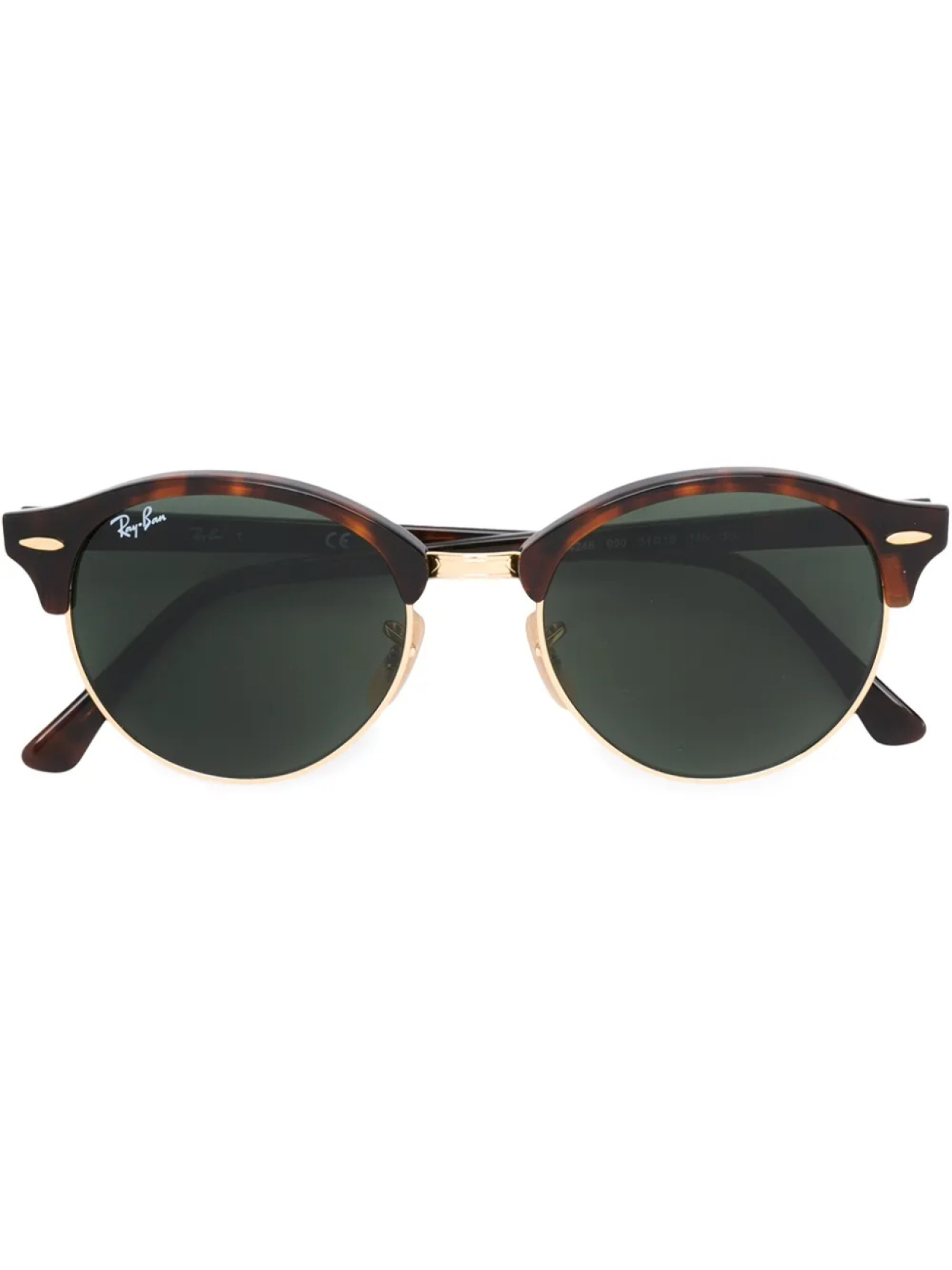 

Ray-Ban солнцезащитные очки 'Clubround', коричневый