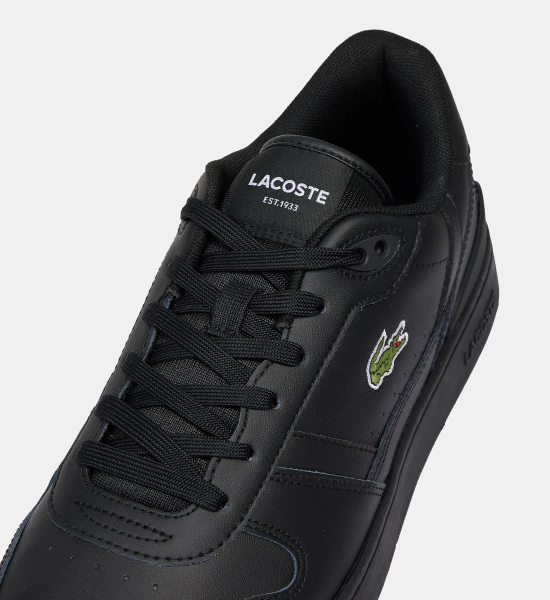 Низкие кеды T-Clip из кожи Lacoste, черный — фото 4