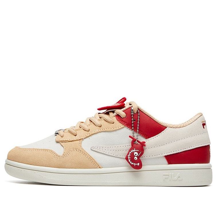 Кеды (WMNS) Fila Fusion Shoes 'Cream Red Pink', бежевый