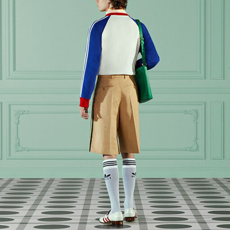 Толстовка мужская Gucci, хлопок, синий / белый — фото 3