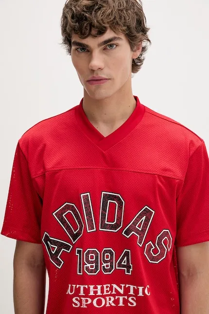 Футболка с принтом T-shirt Adidas Originals, красный — фото 4