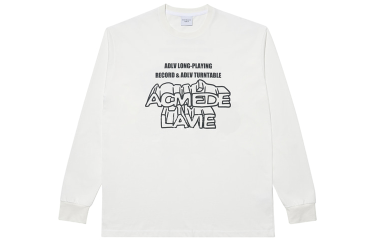 

Acme De La Vie ADLV Straight Long Sleeved T Shirt Unisex белый