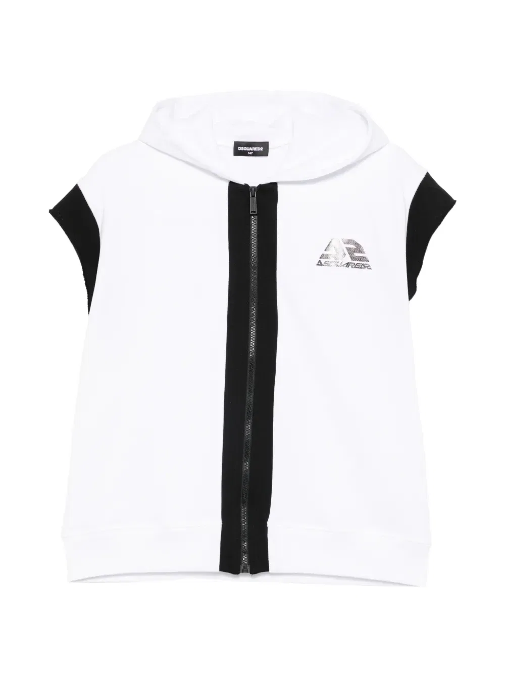 Худи на молнии Dsquared2 Kids, белый