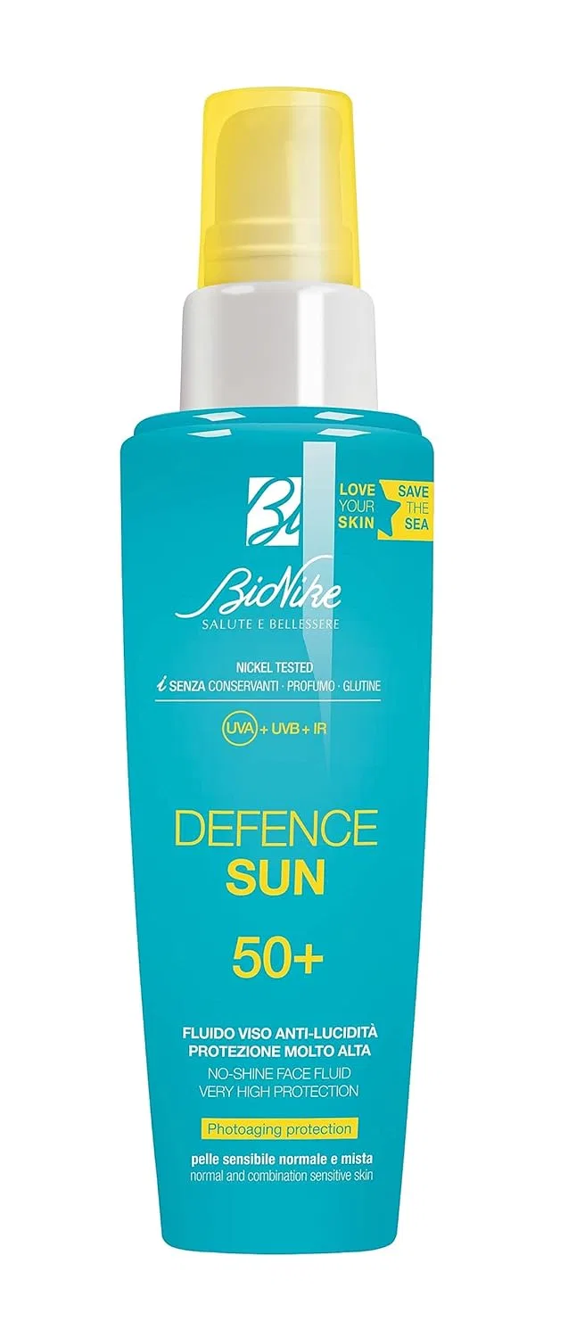 Матирующий флюид для лица «Defence Sun 50+ Anti-Glare Face Fluid» Bionike