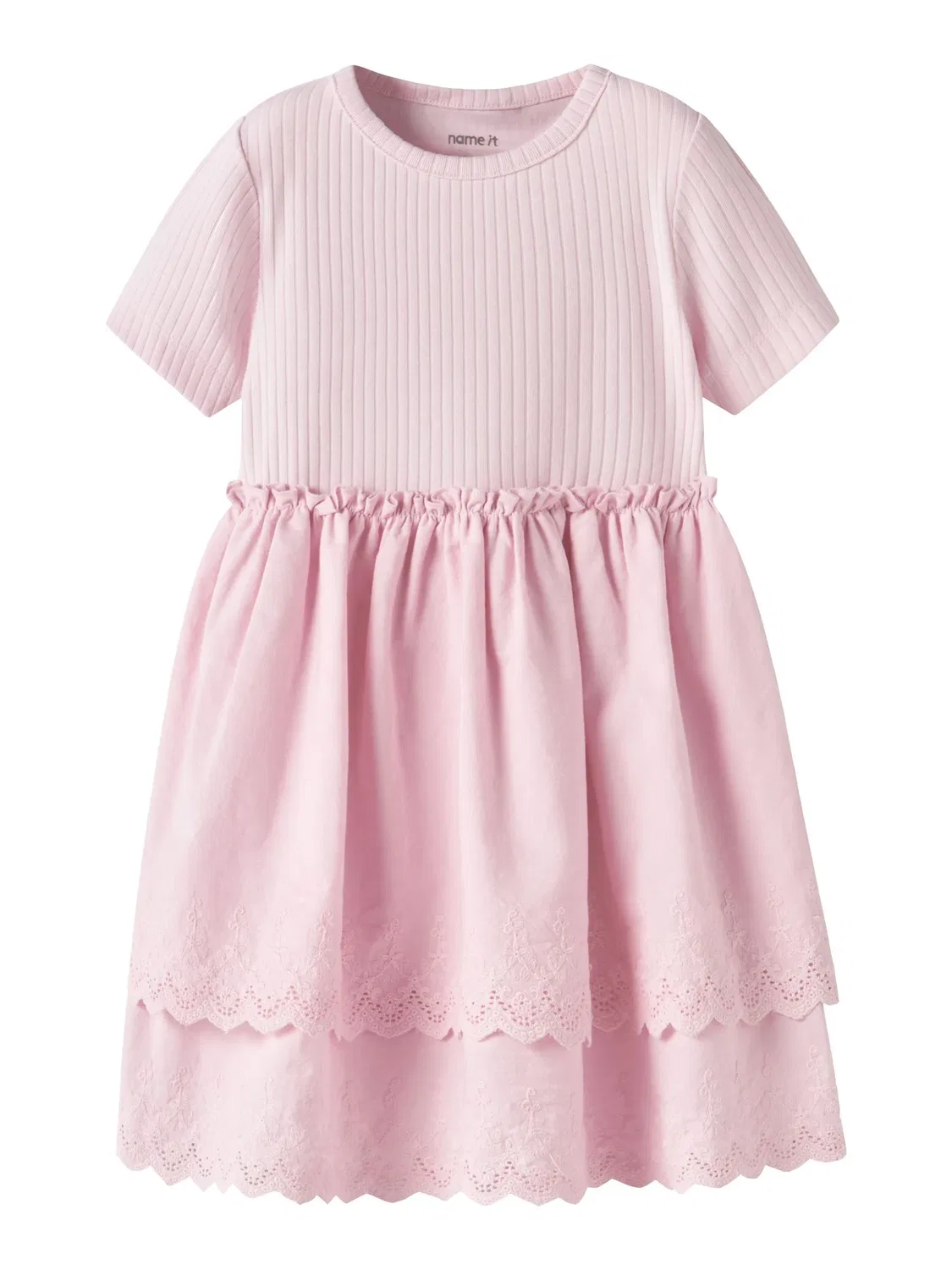 Платье с рипстопом, Name it, cradle pink