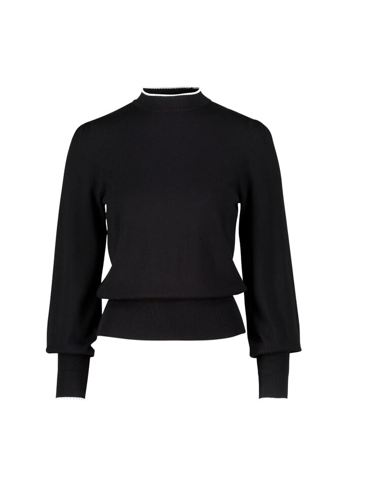 

Пуловер Zero Pullover mit Kontrastpaspel, цвет Patch BlackCream