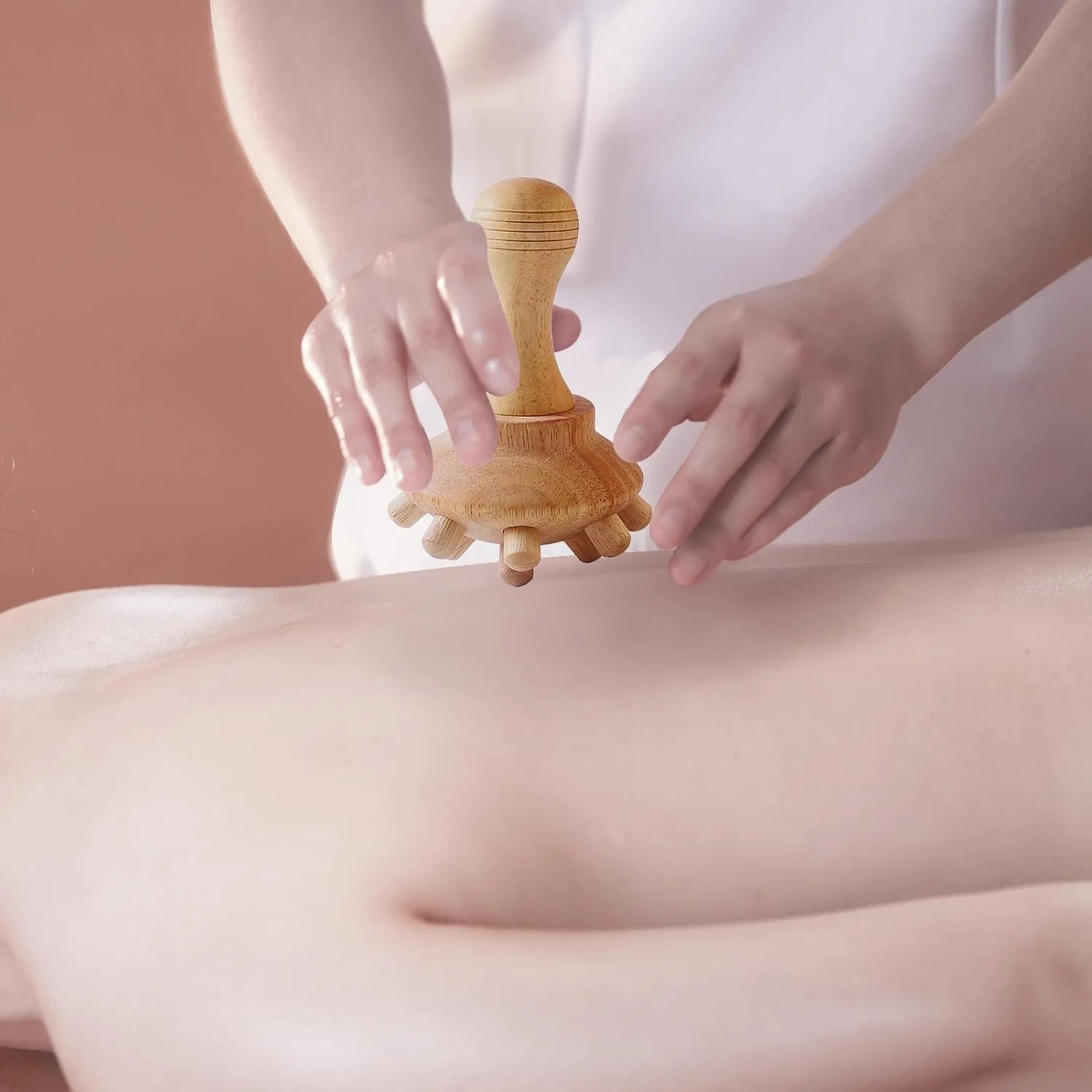 Деревянный массажер-гриб для тела Generisch, Long Handle Octopus Massager — фото 3