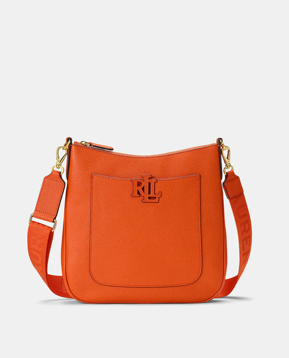 

Женская сумка через плечо Cameryn из зернистой кожи Lauren Ralph Lauren, оранжевый