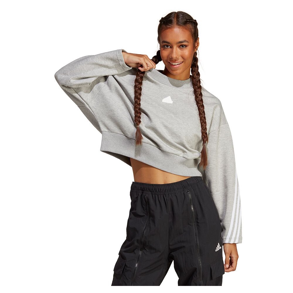 

Толстовка adidas Sportswear Fi 3S Crew, серый