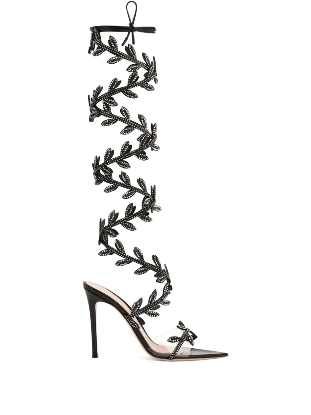 Gianvito Rossi босоножки Crystal Flavia 105, черный