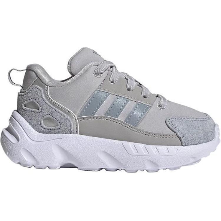 ZX 22 нескользящие устойчивые к истиранию низкие детские ботинки gray Adidas Originals, серый — фото 3