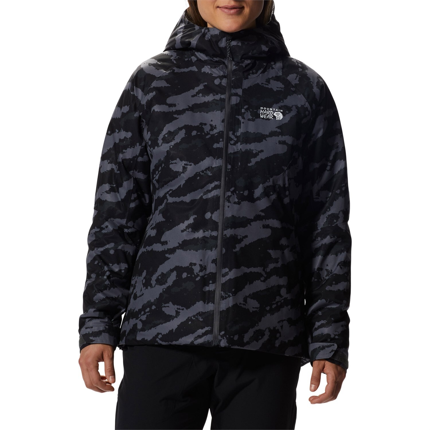 

Куртка Mountain Hardwear Stretch Ozonic Insulated, цвет Black Painstrokes Print