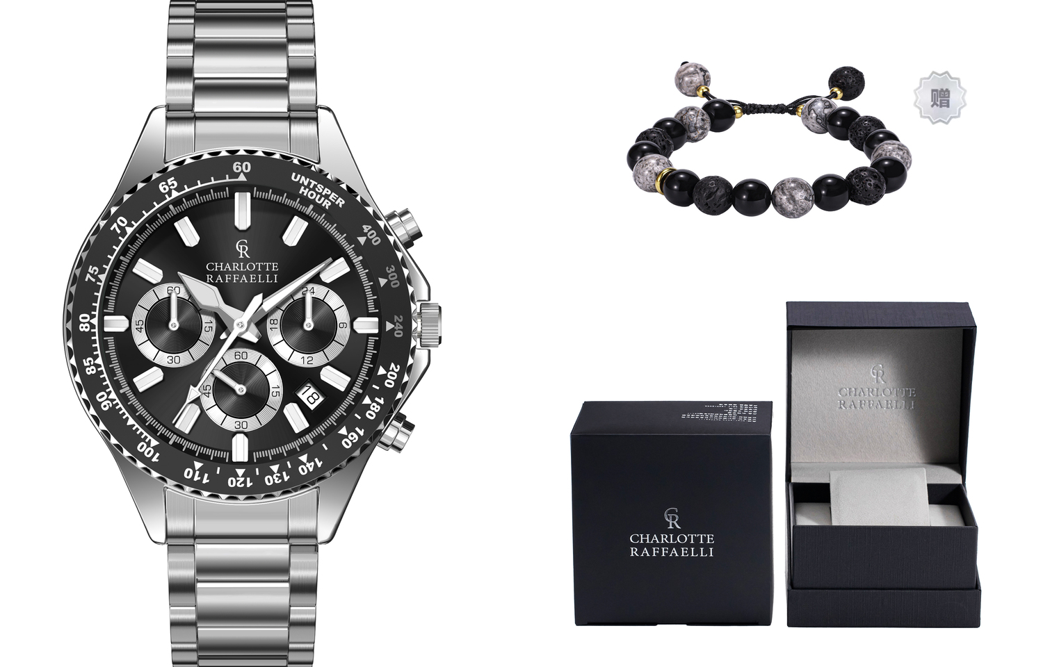 

CHARLOTTE RAFFAELLI Часы Men's Classic Collection Watch, Bracelet Set (CRSP074)