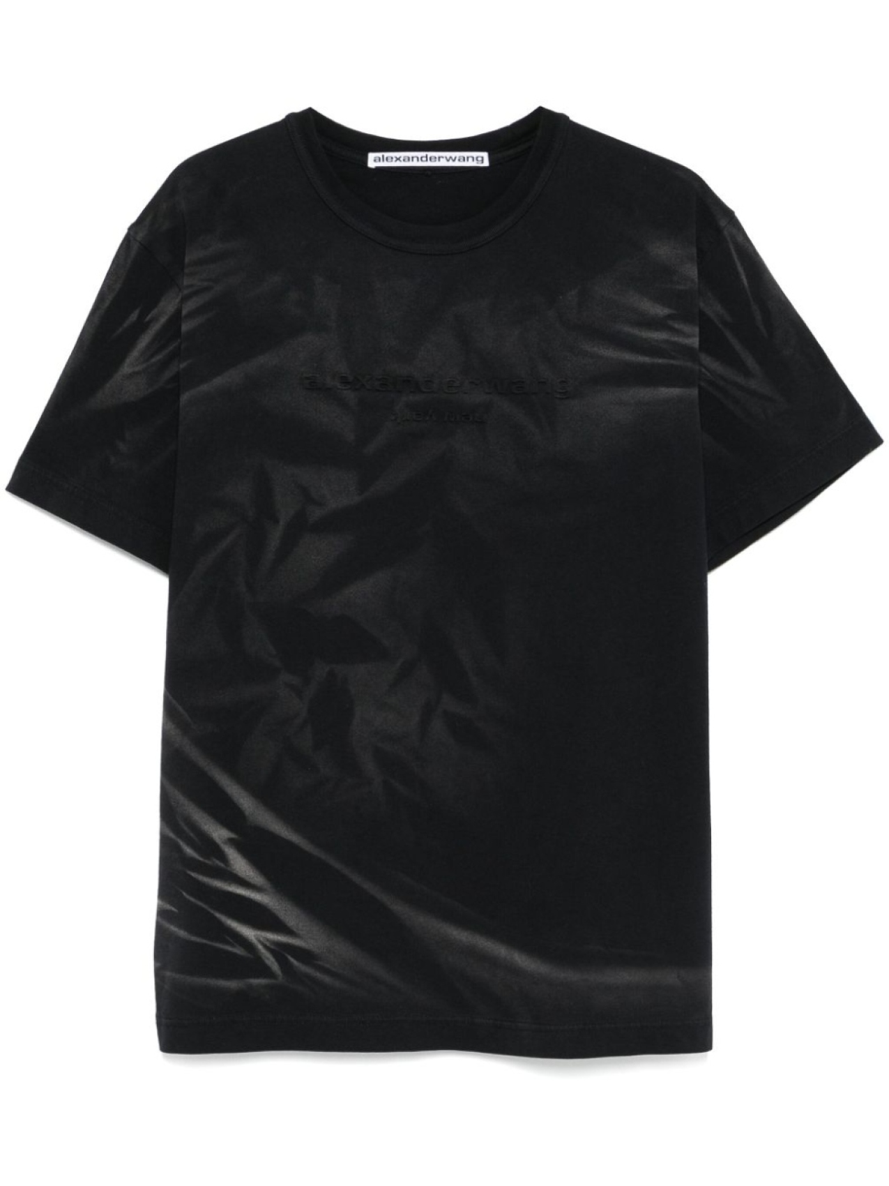 

Футболка с тисненым логотипом Alexander Wang, черный
