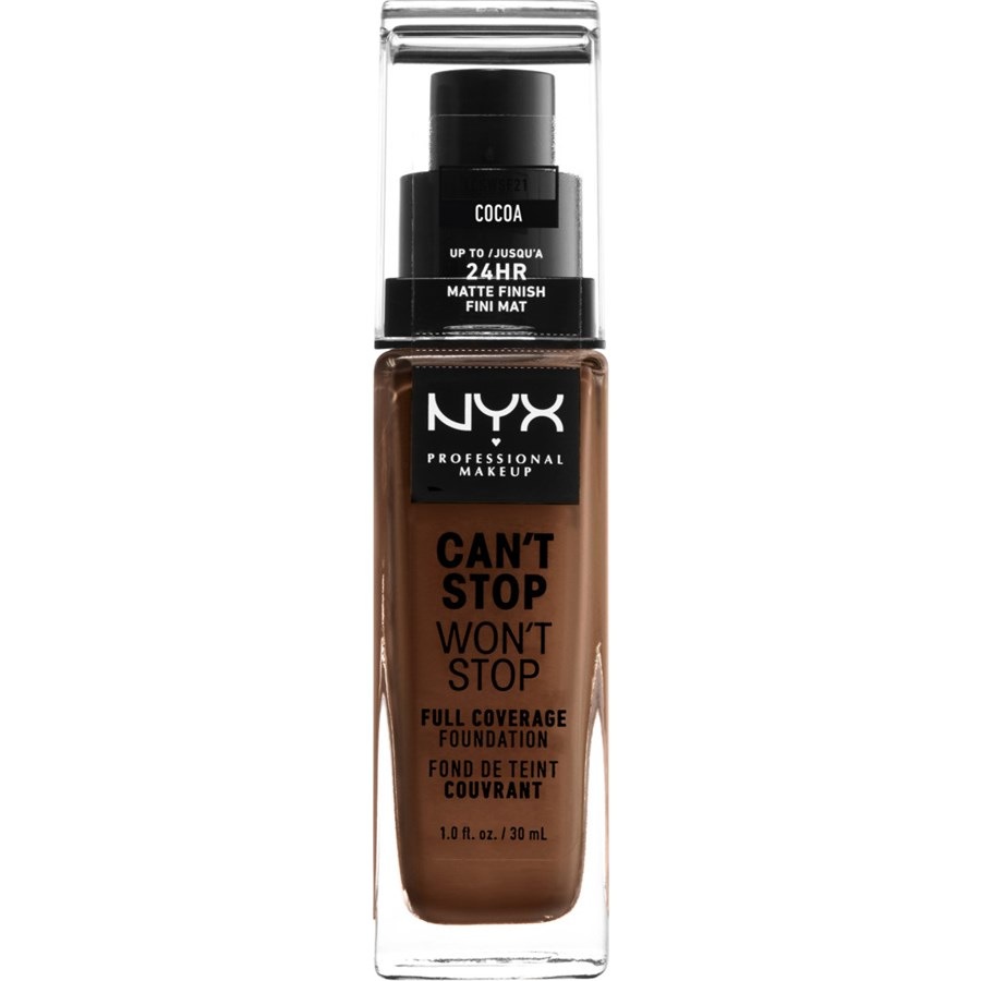 

Тональная основа NYX Professional Makeup Can't Stop Won't Stop Foundation, Nr. 38 Cocoa / 30 ml
