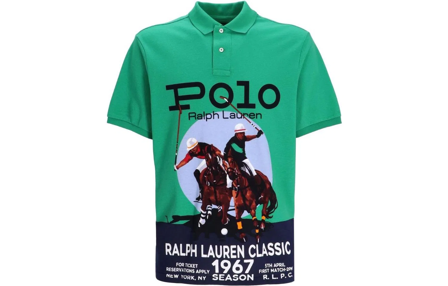Поло мужское SS23 Green Polo Ralph Lauren