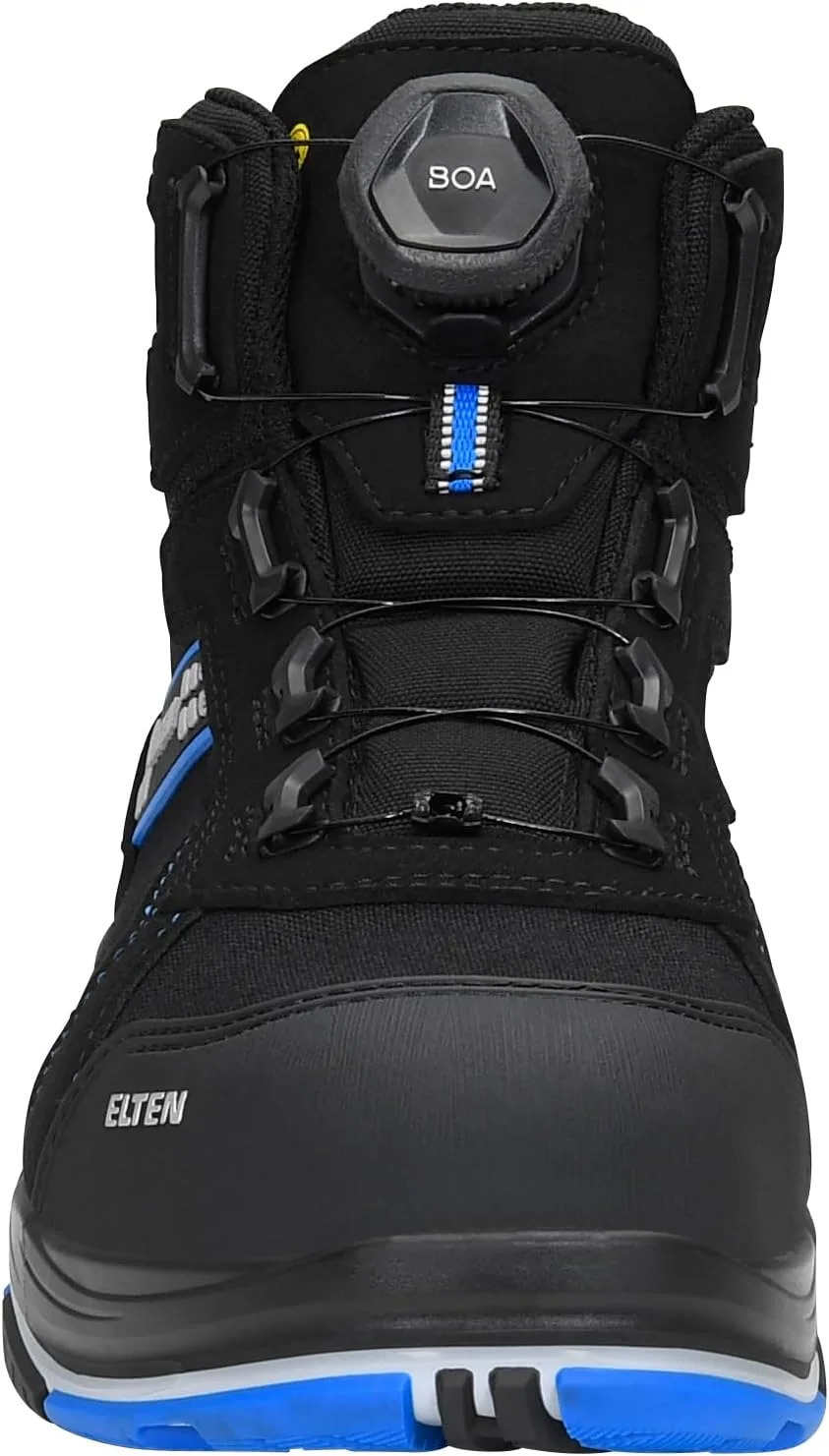 Мужские защитные ботинки ELTEN Ian XXTP Pro BOA Blue Mid ESD S3S с текстильным и пластиковым носком, легкие, классические, черный — фото 4